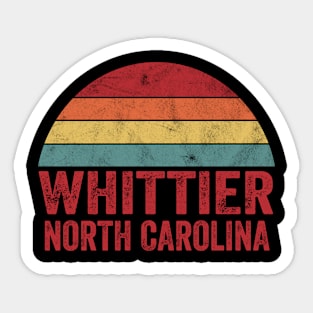 Vintage Whittier North Carolina Sticker